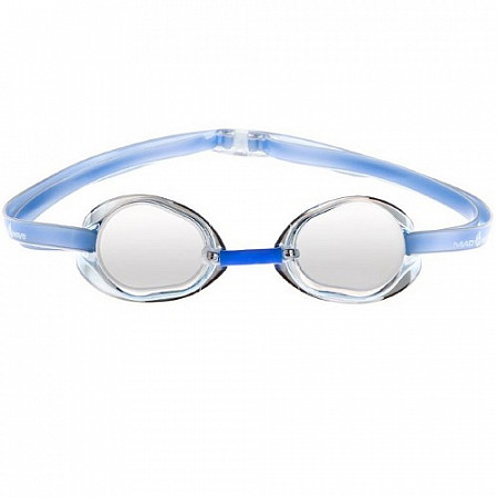 На картинке изображен Очки для плавания Mad Wave Racer SW Mirror blue Очки для плавания Mad Wave Racer SW Mirror blue