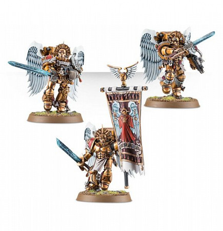 На картинке изображен Фигурки Games Workshop Warhammer: Blood Angels Sanguinary Guard 41-08 Фигурки Games Workshop Warhammer: Blood Angels Sanguinary Guard 41-08