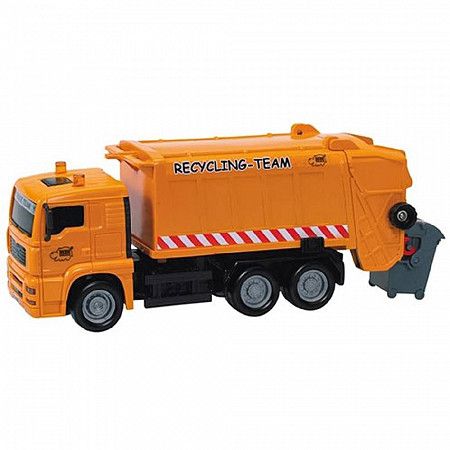 Игрушка Dickie Toys Мусороуборочная машина фрикционная 22 см (203343000) orange