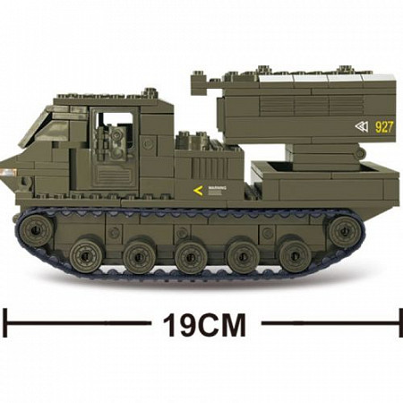 На картинке изображен Конструктор Sluban Ракетный комплекс M38-B0303 Конструктор Sluban Ракетный комплекс M38-B0303