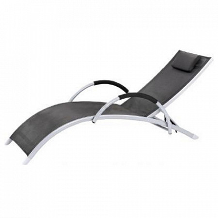На картинке изображен Шезлонг Sundays Brigo black 770505A Шезлонг Sundays Brigo black 770505A