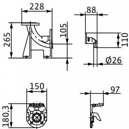 Устройство погружного монтажа Wilo suspension device DN100S/2RK SB 6082336