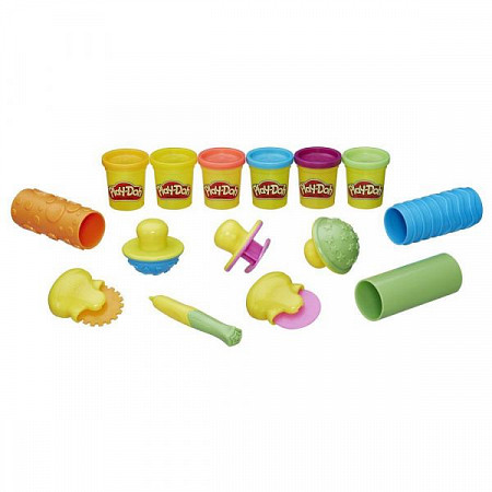 На картинке изображен Игровой набор Play-Doh Текстуры и инструменты (B3408) Игровой набор Play-Doh Текстуры и инструменты (B3408)