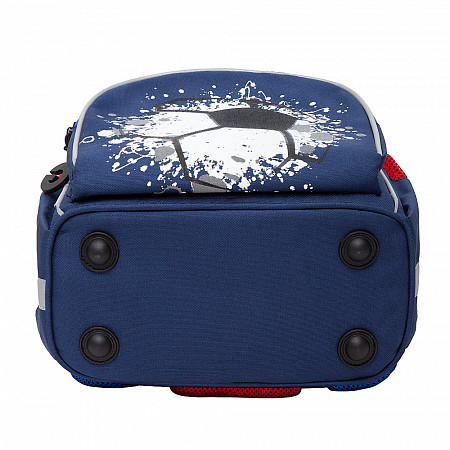 Рюкзак школьный с мешком GRIZZLY RAm-185-1 / blue/red