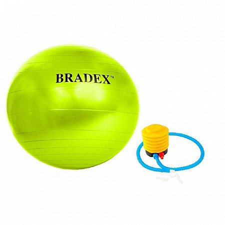 Мяч для фитнеса Bradex Фитбол-65 с насосом SF 0720 green