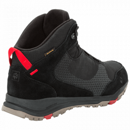 Ботинки мужские Jack Wolfskin Activate Xt Texapore Mid M black / red
