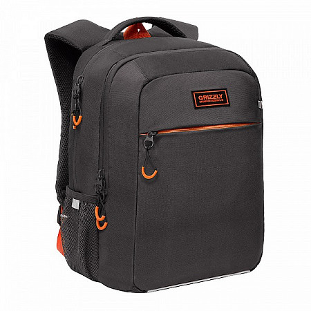 На картинке изображен Рюкзак школьный GRIZZLY RB-156-1 /3 grey Рюкзак школьный GRIZZLY RB-156-1 /3 grey