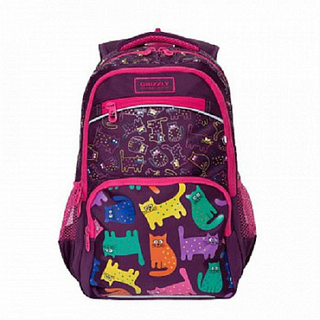 Рюкзак школьный GRIZZLY RG-965-1 /2 purple