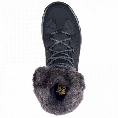 На картинке изображен Ботинки женские Jack Wolfskin Thunder Bay Texapore Mid W phantom / grey Ботинки женские Jack Wolfskin Thunder Bay Texapore Mid W phantom / grey