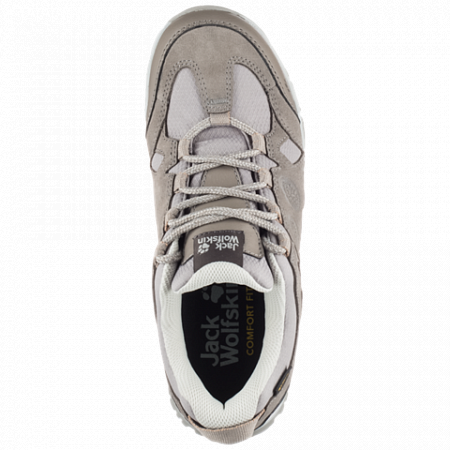 Полуботинки женские Jack Wolfskin Rocksand Texapore Low W moon rock