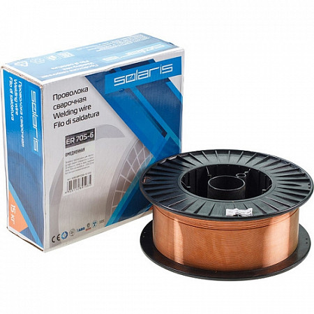 Проволока сварочная омедненная Solaris 1,6 см WM-ER70S6-16150
