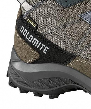 На картинке изображен Полуботинки для хайкинга Dolomite Brez Gtx taupe grey/deep teal Полуботинки для хайкинга Dolomite Brez Gtx taupe grey/deep teal