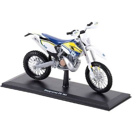 Мотоцикл Maisto 1:12 Husqvarna FE 501 (32706) blue/yellow