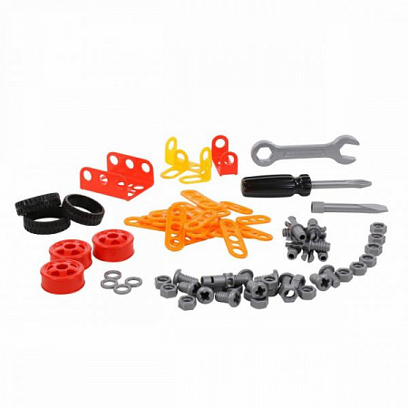 На картинке изображен Конструктор Полесье Изобретатель Трицикл №2 74 шт 73013 Конструктор Полесье Изобретатель Трицикл №2 74 шт 73013