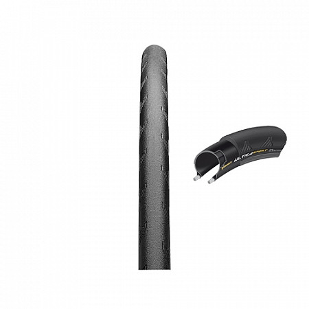 На картинке изображен Покрышка Continental Ultra Sport II 700 x 32C 150142 black/black ZCO50142 Покрышка Continental Ultra Sport II 700 x 32C 150142 black/black ZCO50142