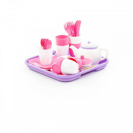 Набор детской посуды Полесье с подносом 58973