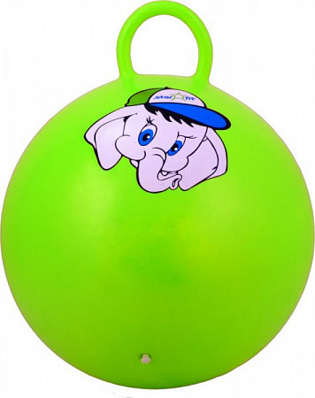 Мяч-попрыгун, для фитнеса (фитбол) Starfit Слоненок с ручкой GB-401 45 см green