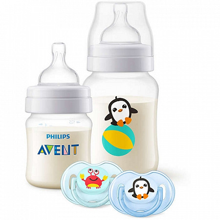Подарочный набор Philips Avent Natural Пингвинёнок SCD374/01