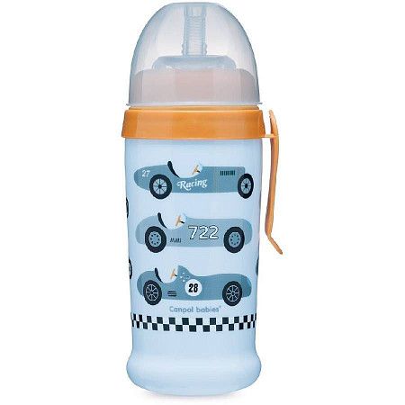 Поильник Canpol babies с силиконовой трубочкой 350 мл 12+ (56/516_blul) blue