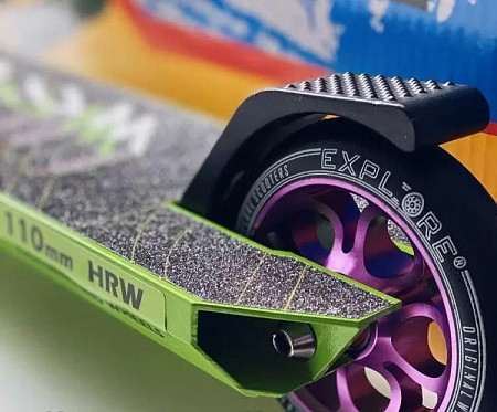 Самокат трюковой Explore Drum black/green