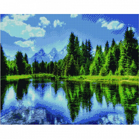 Картина из страз Picasso Лесное озеро PD4050116