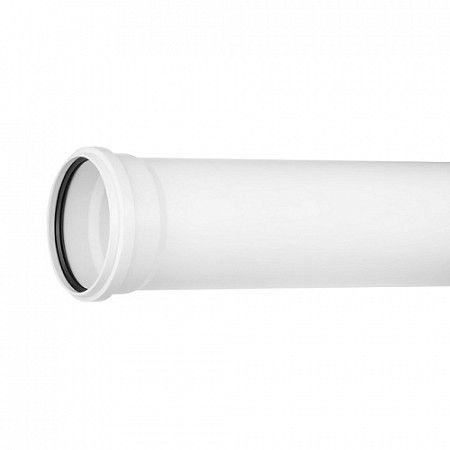 Труба Ростурпласт для малошумной канализации white 50х1,8х1000мм 21053