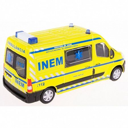 На картинке изображен Коллекционная машина Bburago 1:50 Renault Master (18-32008) yellow Коллекционная машина Bburago 1:50 Renault Master (18-32008) yellow