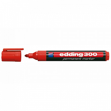 Маркер перманентный Edding 300 1,5-3 мм red