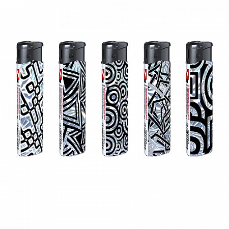 Зажигалка пьезо многоразовая LSWP Geometry XHD39