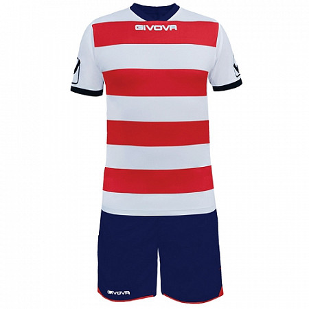 Футбольная форма Givova Rugby KITC42B white/red/blue