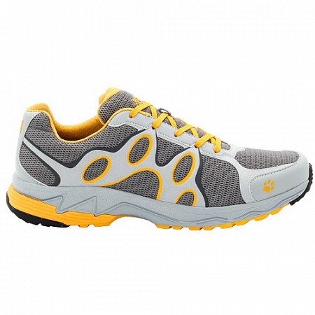 На картинке изображен Полуботинки Jack Wolfskin Venture Trail Low M grey/yellow Полуботинки Jack Wolfskin Venture Trail Low M grey/yellow