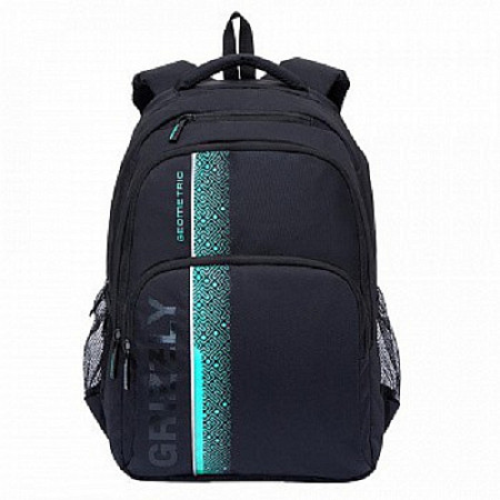 Рюкзак школьный GRIZZLY RU-934-5 /2 black/turquoise