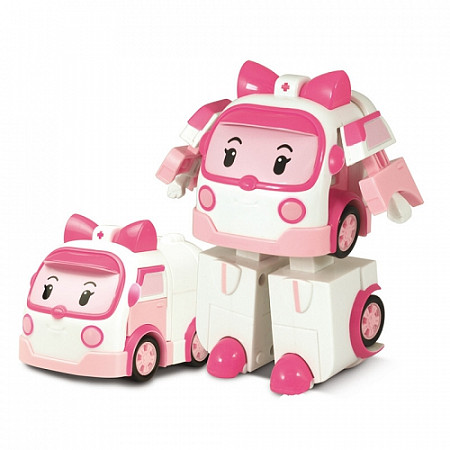 На картинке изображен Трансформер Robocar Poli Эмбер 10 см 83172 Трансформер Robocar Poli Эмбер 10 см 83172