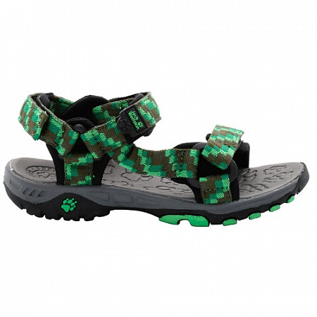 На картинке изображен Сандалии детские Jack Wolfskin Kids Seven Seas green Сандалии детские Jack Wolfskin Kids Seven Seas green