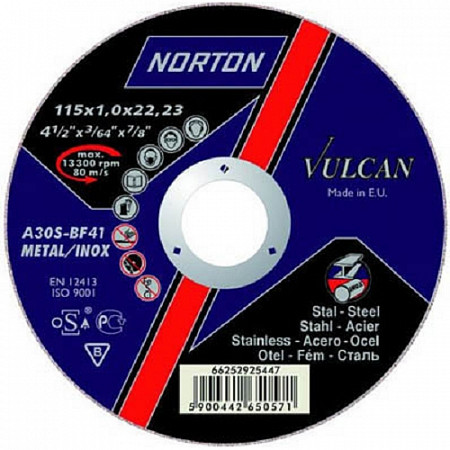 Круг обдирочный Norton 12,5х0,64x2,22 см 66252830804