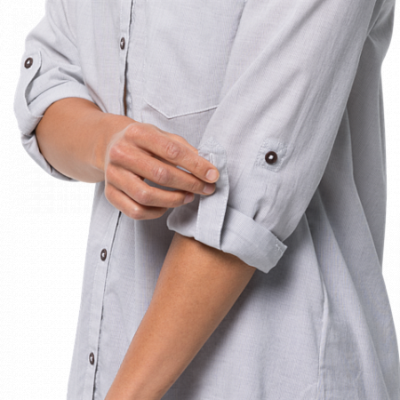 Рубашка женская Jack Wolfskin Indian Springs Shirt Women white rush stripes
