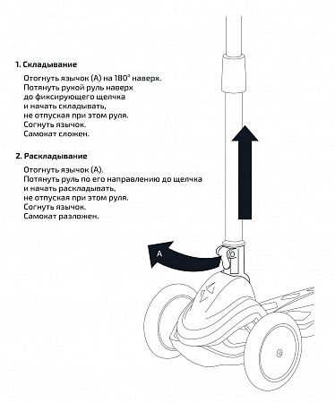 Самокат трехколесный Ridex Robin, 120/90 мм, neon blue