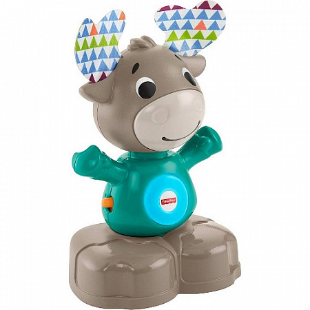 Музыкальная игрушка Fisher Price Музыкальный Лось GJB21 turquoise/light blue