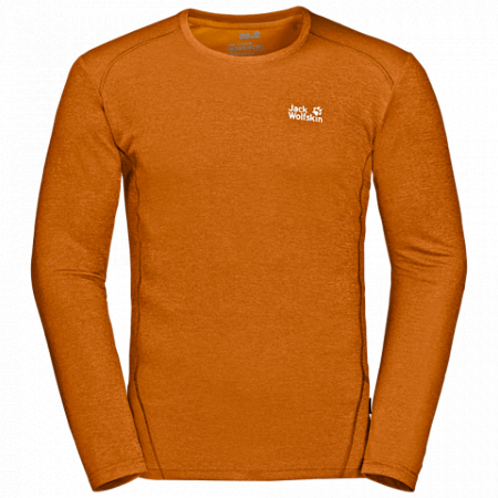 Пуловер мужский Jack Wolfskin Sky Range Longsleeve M rusty orange
