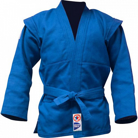 На картинке изображен Куртка для самбо Green Hill JS-303 Blue Куртка для самбо Green Hill JS-303 Blue