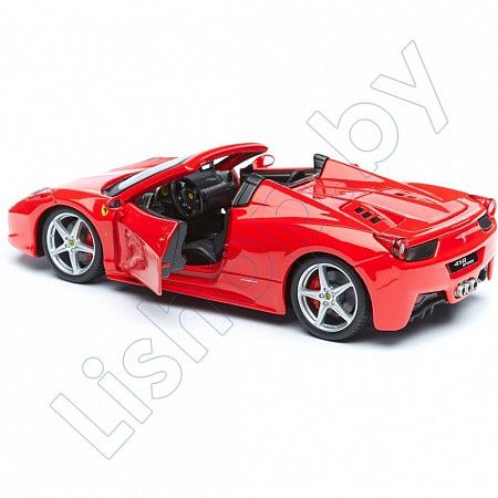 Машинка Bburago 1:24 Race And Play 458 Spider (18-26017)