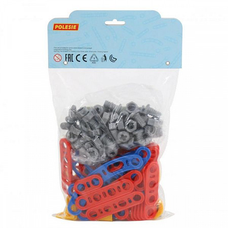 Конструктор Полесье Изобретатель Качели №2 121 элемент в пакете 55101