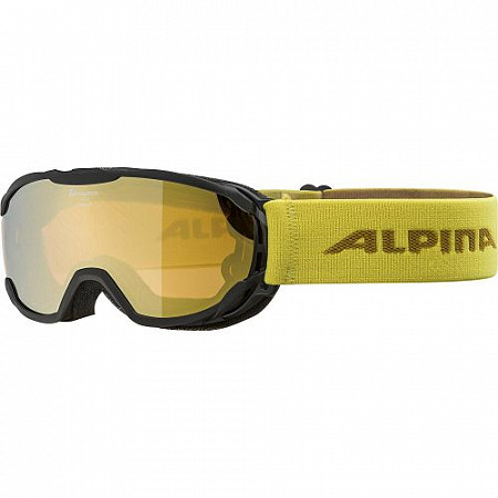 Очки горнолыжные Alpina Pheos Jr. Black/Curry HM Gold S2