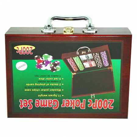 Сувенирный набор для игры в покер Zez Sport 6642-S1 (в чемодане)