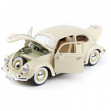 Машинка Bburago 1:18 Volkswagen Kafer-Beetle 1955 (18-12029) cream
