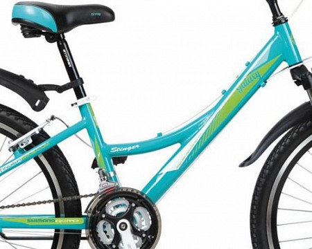 Велосипед Stinger Galaxy 24" 24AHV.GALAX.11GN7 Green/Turquoise