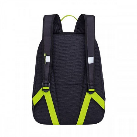 Школьный рюкзак GRIZZLY RB-863-1 black/lime