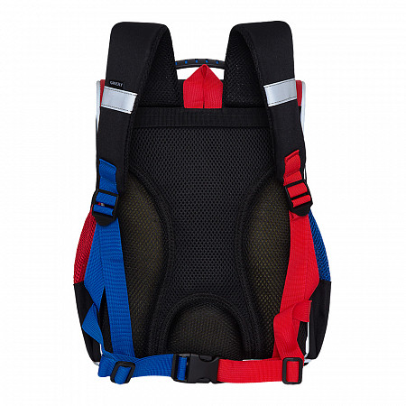 Рюкзак школьный GRIZZLY RAm-085-4 /2 blue/red