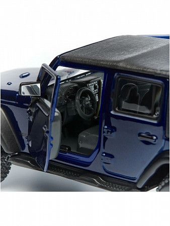 Коллекционная машина Bburago Jeep Wrangler Unlimited Rubicon (18-43012) blue