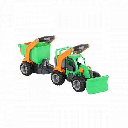 Трактор снегоуборочный Полесье с полуприцепом 37381